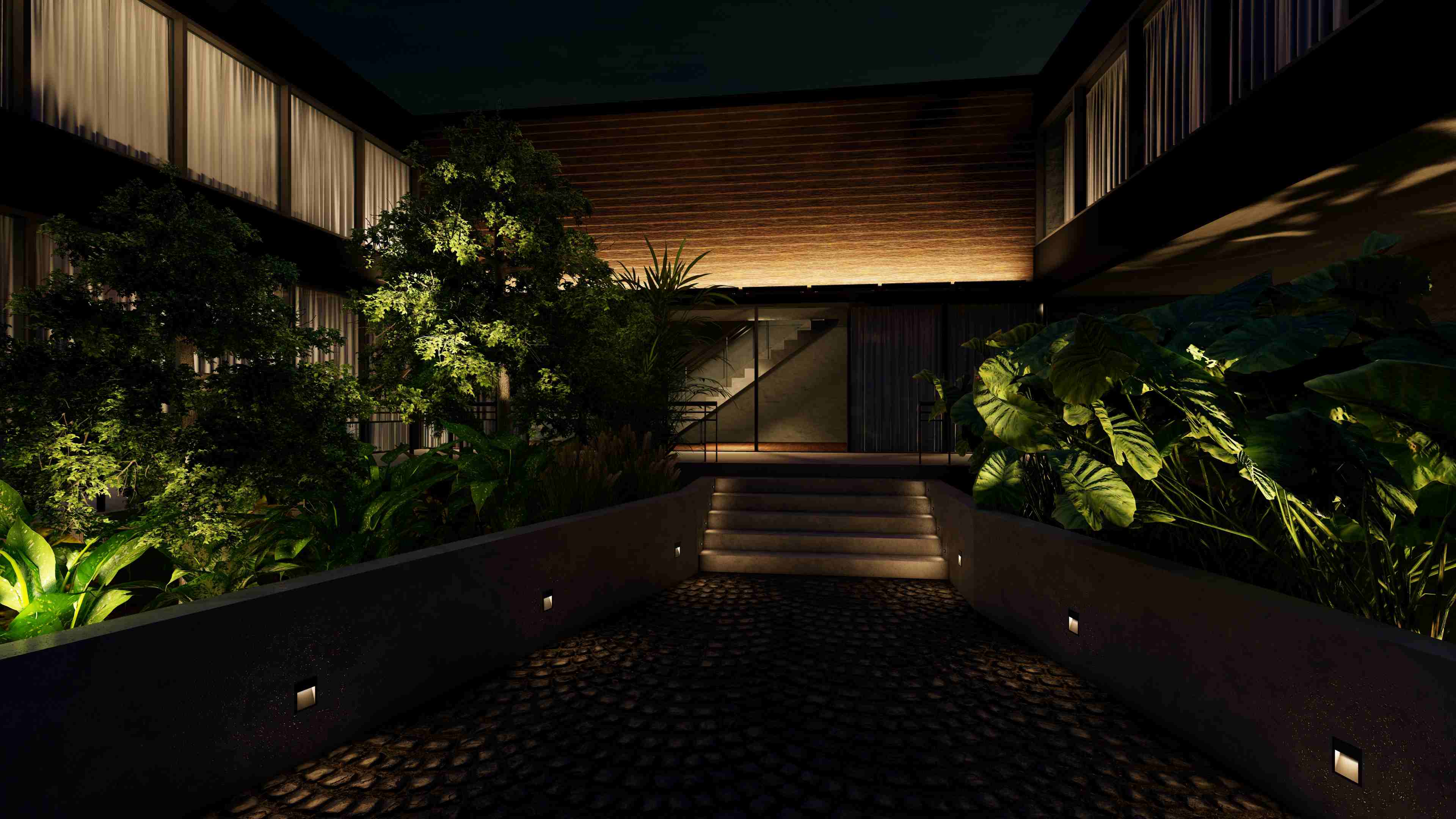 Hanif Home — residential lighting design in Bangalore, India by Larkish